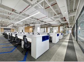 杭州厂房办公室装修设计效果图案例